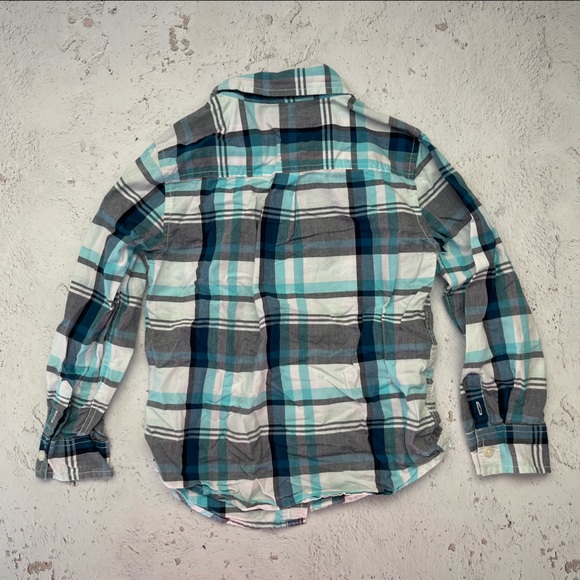 Lands End Gymboree Boy’s Plaid Button Down Shirts & Tan Pants Size 5/6 - Picture 7 of 11